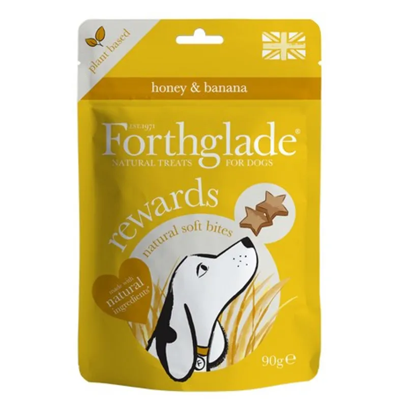 Forthglade Soft Bites Banana and Honey Dog Treat 90g